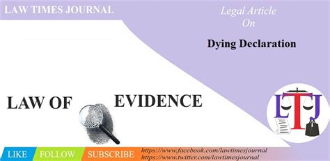 Dying Declaration Law Times Journal