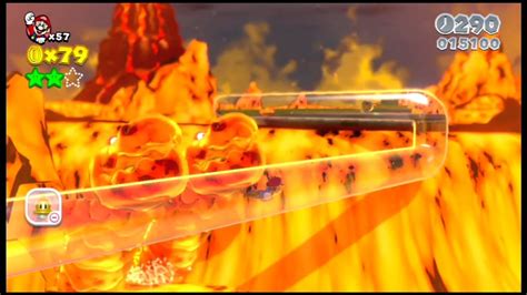 Super Mario D World Castle Simmering Lava Lake Youtube