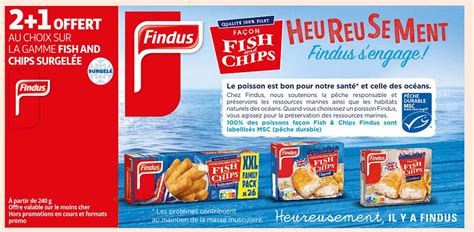 Promo La Gamme Fish And Chips Surgelée Findus chez Auchan iCatalogue fr