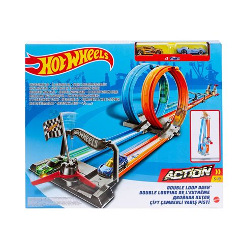 Automobilių trasa Hot Wheels Double Loop Dash GFH85 kainos nuo 41 14 Kaina24 lt