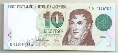 Argentina Pesos Convertible Primer Dise O Reposicion Unc