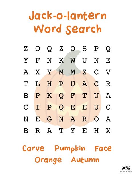 Free Printable Halloween Word Searches Printabulls