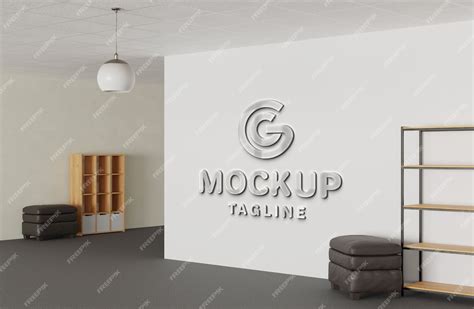 Premium Psd Interior Office Logo Mockup