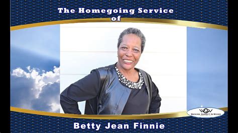 The Homegoing Service Of Betty Jean Finnie YouTube