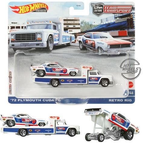 Hot WHEELS 72 PLYMOUTH CUDA RETRO RIG TEAM TRANSPORT PREMIUM Shopee Malaysia