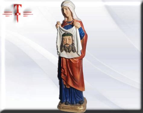 Saint Veronica Catholic Statue Religious Figure Of Resin Of The