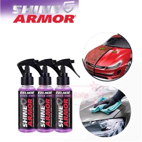 3Bottle Original SHINE ARMOR Fortify Quick Coat Ceramic Coating