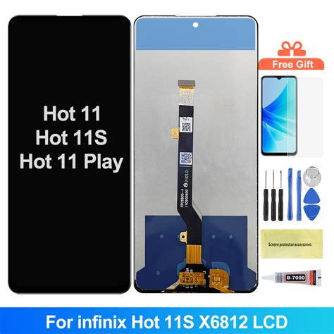 LCD For Infinix Hot 11 Play Hot 11S X688 X6812 X662 LCD Display Touch