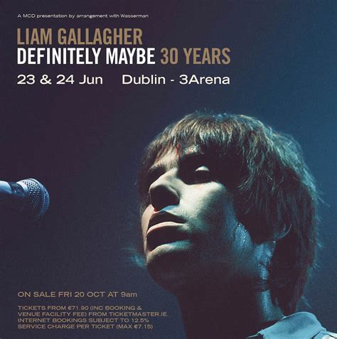 Liam Gallagher Years Of Definitely Maybe Irish And Uk Tour Nialler