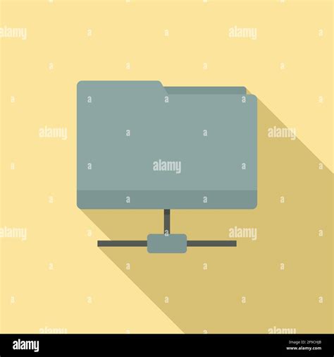 Network Folder Icon Flat Style Stock Vector Image Art Alamy