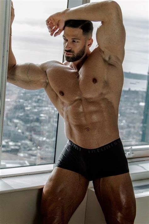 Handsome Bodybuilder Sexy Muscle Jock Hunk Hot Buff Alpha Male Man X Glossy Photo Poster Print