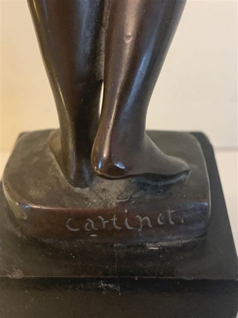 Cartinet Th Century French Bronze Of A Naked Woman Standing Up For Sale At Stdibs Naked