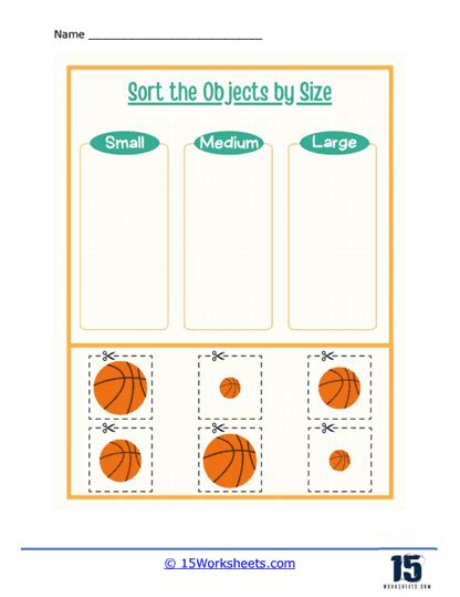 Sort By Size Worksheets - 15 Worksheets.com