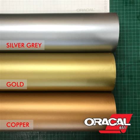 Jual Stiker Sticker Oracal Metallic Color Gold Copper