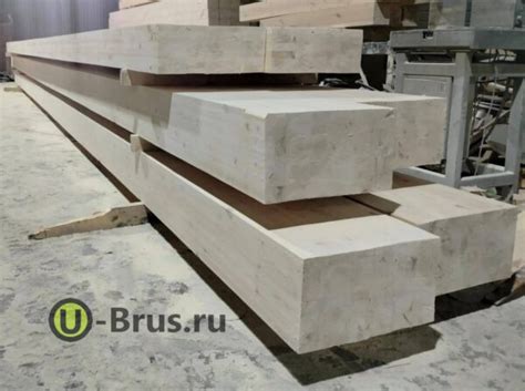 Клееный брус из лиственницы 200х200 - цена за куб и штуку