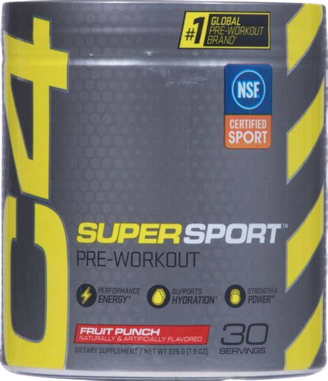 Cellucor C4 Supersport Pre Workout Fruit Punch 7 9 Oz Shipt