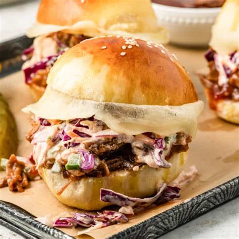 Easy BBQ Beef Brisket Sandwiches - House of Nash Eats