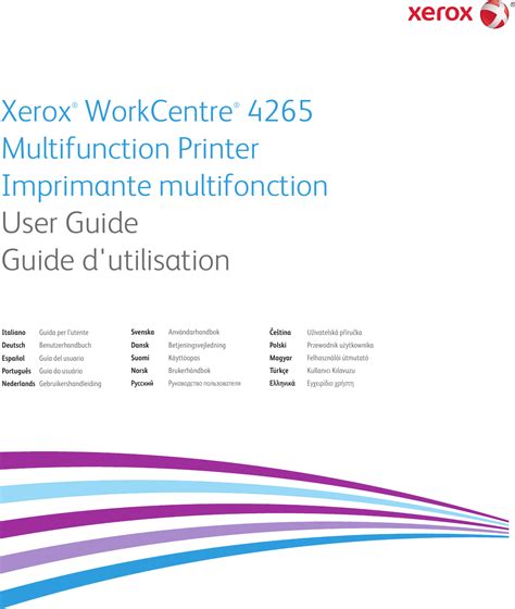 Xerox Workcentre 4265 Users Manual Xerox® WorkCentre® Multifunction Printer