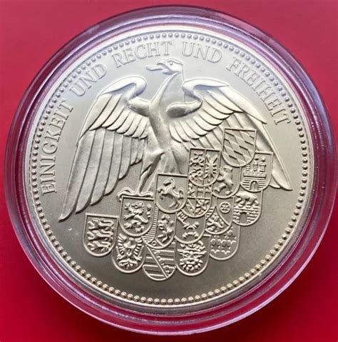 MEDAILLE BUNDESREPUBLIK DEUTSCHLAND EINIGKEIT UND RECHT UND FREIHEIT