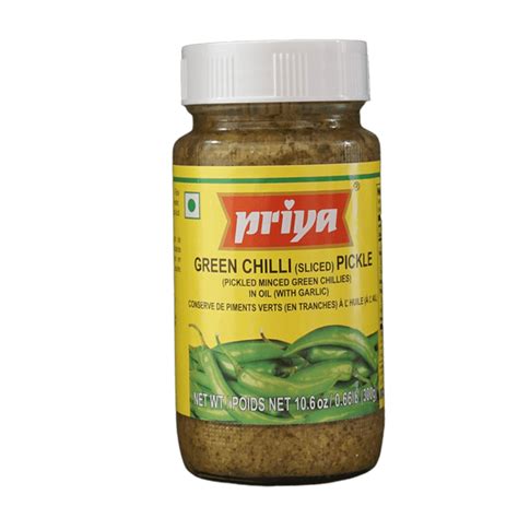 Priya Green Chilli Pickle 300g Jaldi