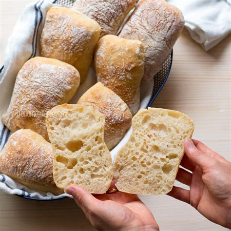 No Knead Ciabatta Rolls Italian Recipe Book