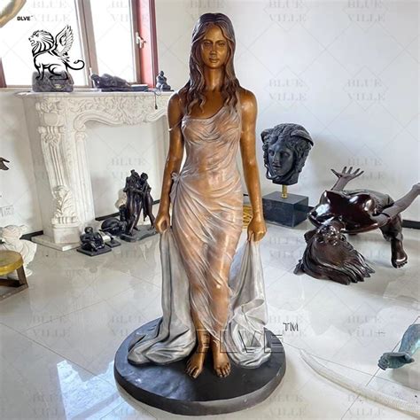 Outdoor Home Decor Metal Naked Sexy Woman Bronze Statues Garden Life Size Statue Sculpture