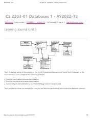 CS 2203 01 AY2022 T3 Learning Journal Unit 5 Pdf 28 02 2022 11 17