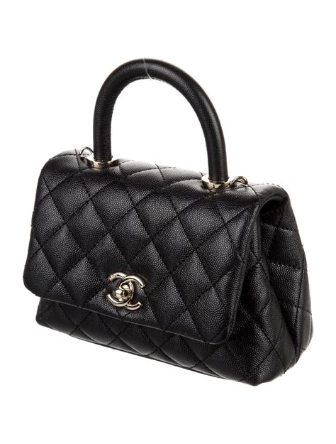 Chanel 2020 Mini Coco Handle Bag - Black Mini Bags, Handbags - CHA585634 | The RealReal