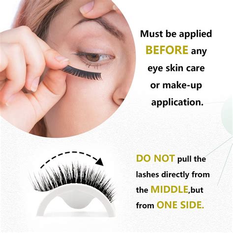 Reusable Self Adhesive Eyelashes Easy Sec Application Stable Non