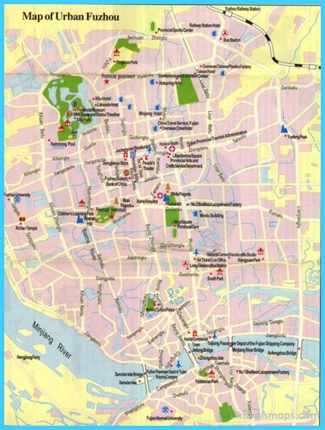 Map of Fuzhou - TravelsMaps.Com