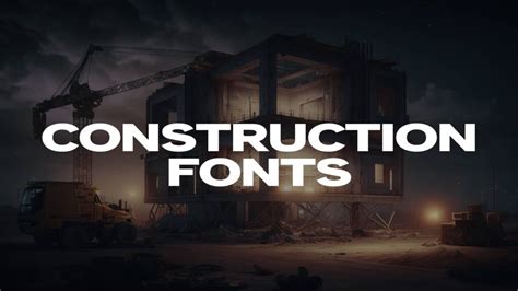 27 Strong Construction Fonts As Foundations For Designs That Last