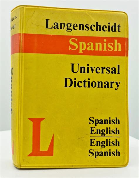 Pocket Spanish Dictionary Langenscheidt Universal Dictionary Spanish