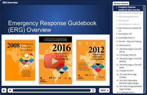 Emergency Response Guidebook Training HazMat Student