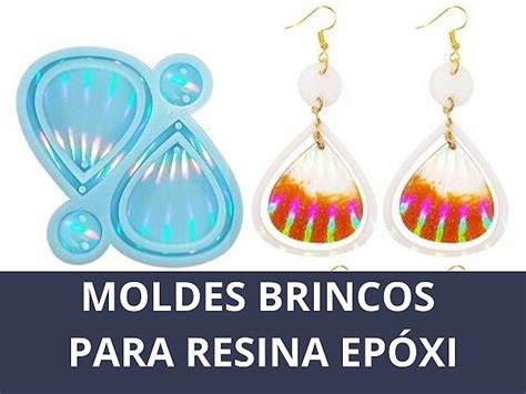 Molde De Silicone Brincos Para Resina Ep Xi Modelo Loja Do Silicone