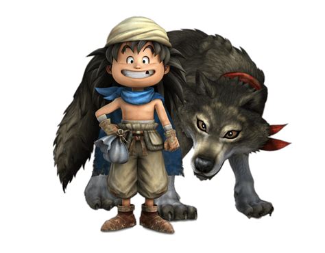 Los Personajes De Dragon Quest Dragon Warrior Ruff Y Gabo El Lobo Png