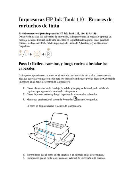 Impresoras Hp Ink Tank 110 Pdf Impresora Computación