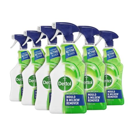 Dettol Mould Spray Multipack Of 6 X 750ml Total 4l Mould Remover Mould Spray Bleach