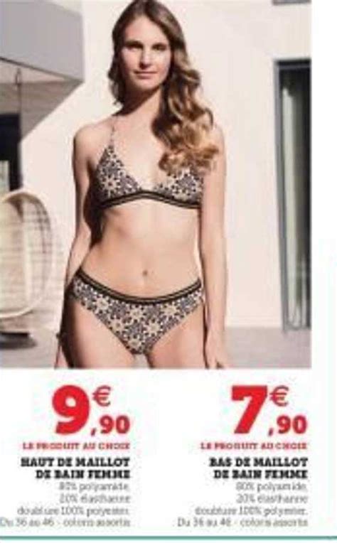 Promo Haut De Maillot De Bain Femme Bas De Maillot De Bain Femme Chez