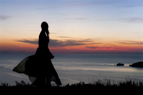 Wallpaper Black Sunset Sea Silhouette Sunrise Evening Morning