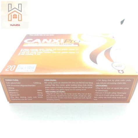 Mua Dp canxipro Calci Gluconate 1200mg hộp 20 ống Canxi pro bổ sung