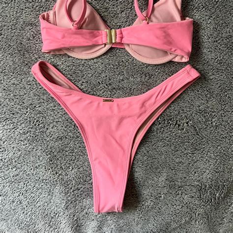 Pink Bikini Adjustable Bra Strap Xs Glassons Depop