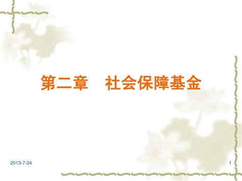 第二章 社会保障理论与实务 基金word文档免费下载文档大全