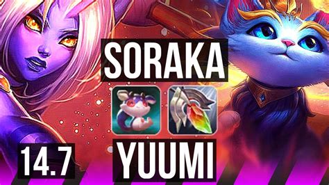 SORAKA Caitlyn Vs YUUMI Ezreal SUP 4 3 18 600 Games KR