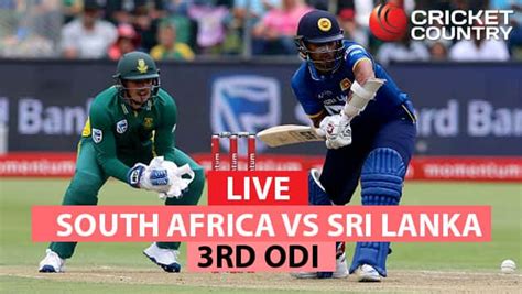 Live Cricket Score, South Africa vs Sri Lanka, 3rd ODI at Johannesburg ...