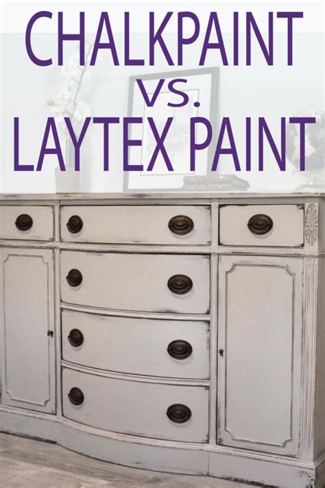 Chalk Paint Vs Latex Paint On Furniture Painted Furniture Ideas Distressed Furniture Diy