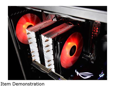 DEEPCOOL Neptwin RGB Multiple RGB Modes 6 U-shaped Heatpipes & Twin ...