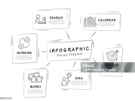 Mind Map Design Template Stock Illustration - Download Image Now ...