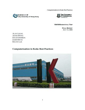 Fillable Online Lbms Cityu Edu Computerization In Keda Best Practices