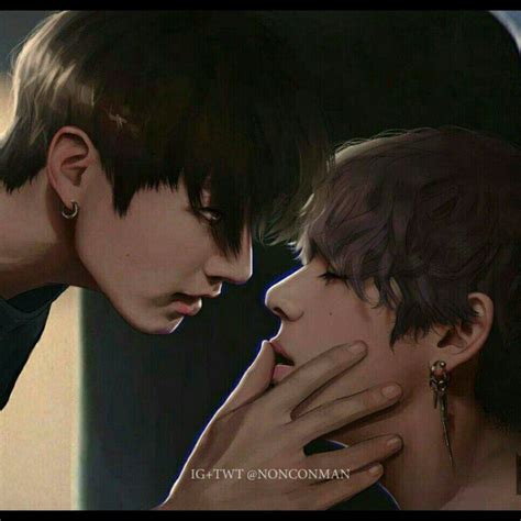 Pin By Pixy Cherry On VKookie Taekook Cute Gay Couples Bts Fanart