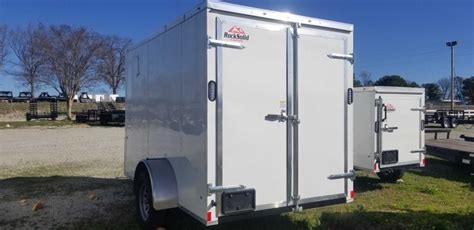 2023 Rock Solid Cargo 6 X 10 SA Cargo Enclosed Barn Door Trailer